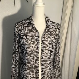 Guess tiger striped shirt- M